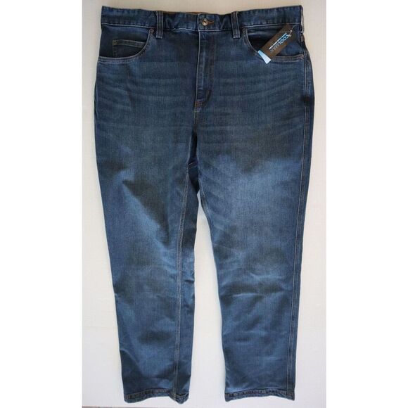 Duluth Men's Sz 38x34 Blue DuluthFlex Ballroom CoolMax Relaxed Fit Denim Jeans - Picture 1 of 13